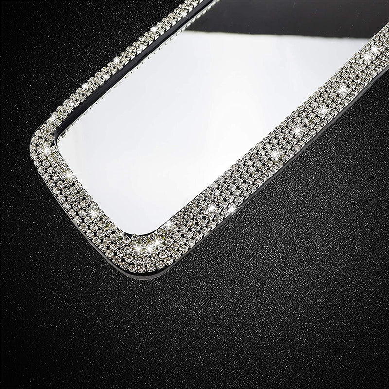 Car Mirror Accessories With Crystal Diamonds