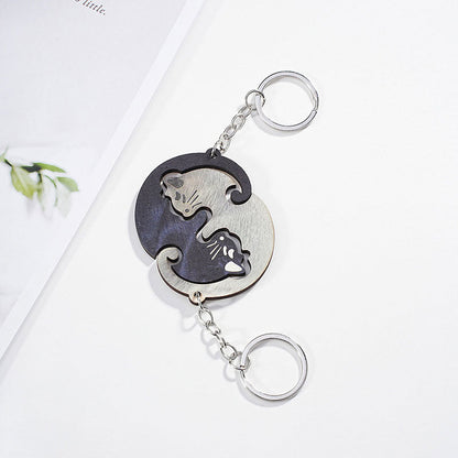 Couple Animal Key Ring Pendant