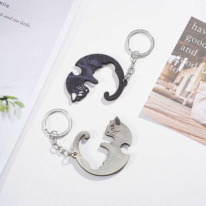 Couple Animal Key Ring Pendant