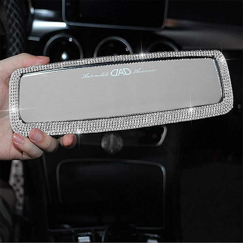 Car Mirror Accessories With Crystal Diamonds