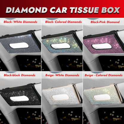 Diamond Car Tissue Box