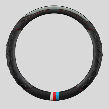 Carbon Fiber Color Block Steering Wheel Cover