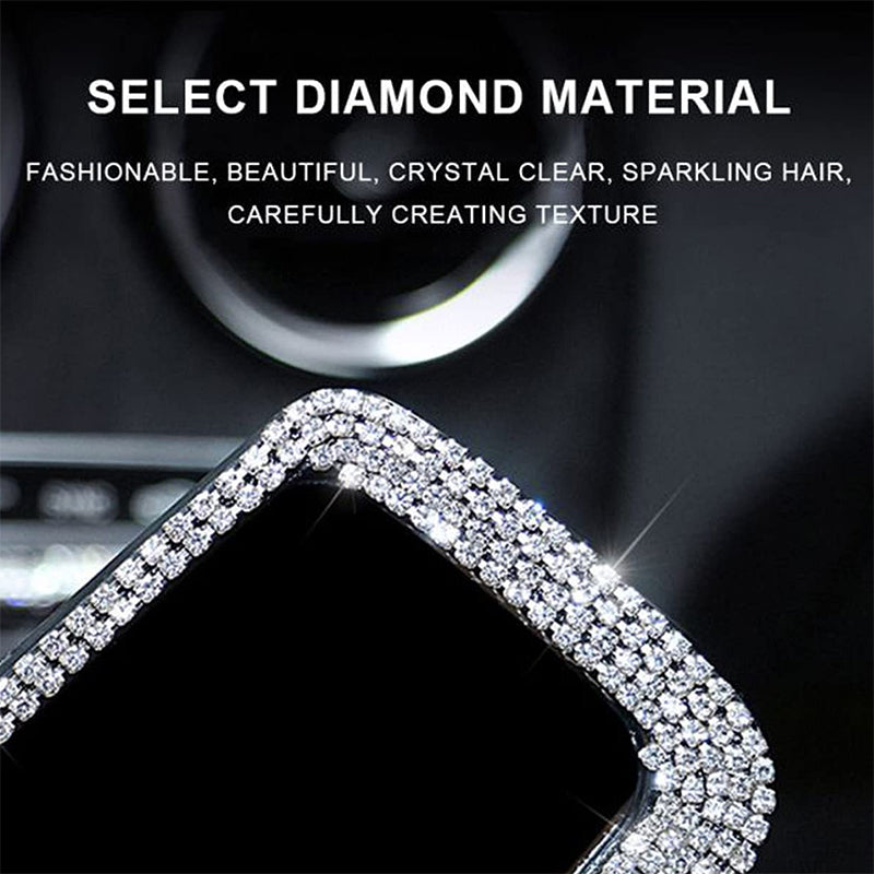 Car Mirror Accessories With Crystal Diamonds