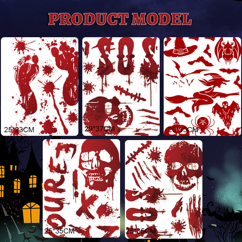 Halloween Bloody Handprint Sticker