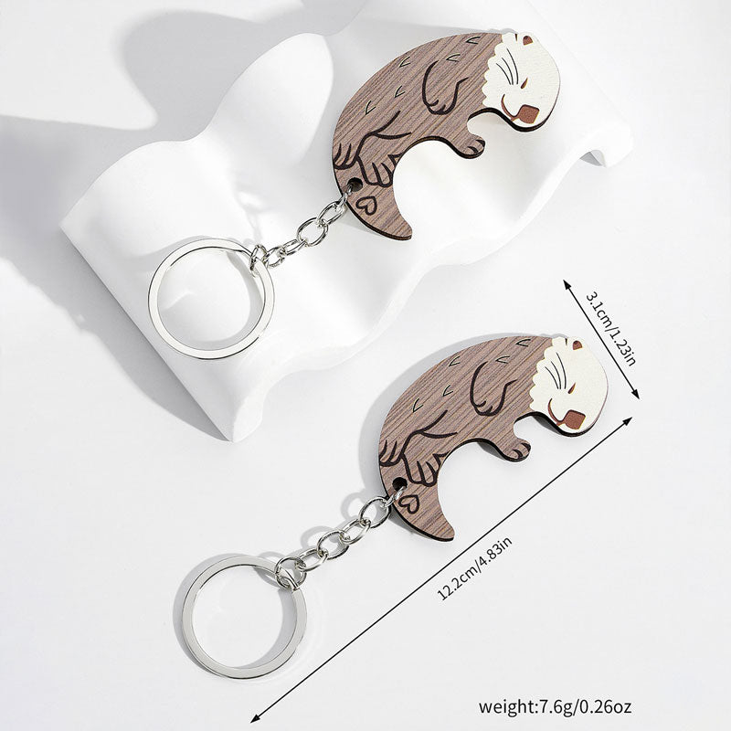 Couple Animal Key Ring Pendant