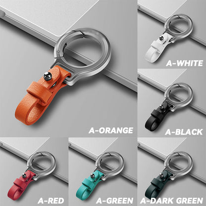 Simple Belt Loop Leather Key Ring