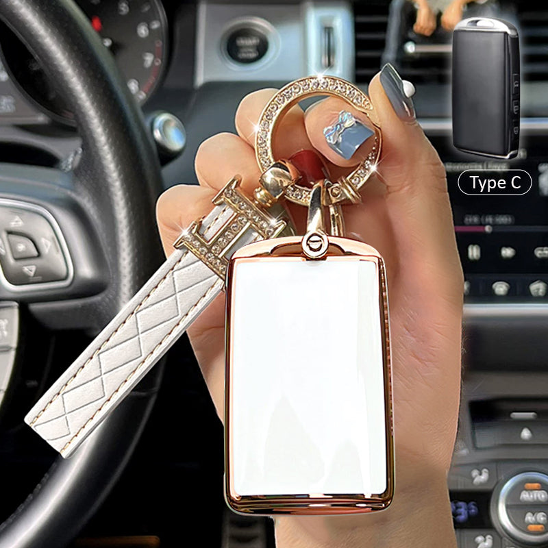 Mazda Car Key Case Rhinestones Keychain