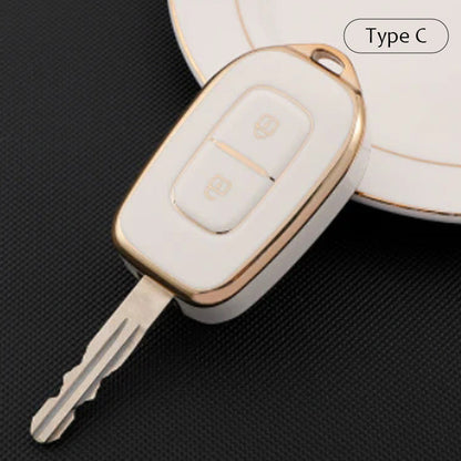 Renault Car Key Case Rhinestones Keychain