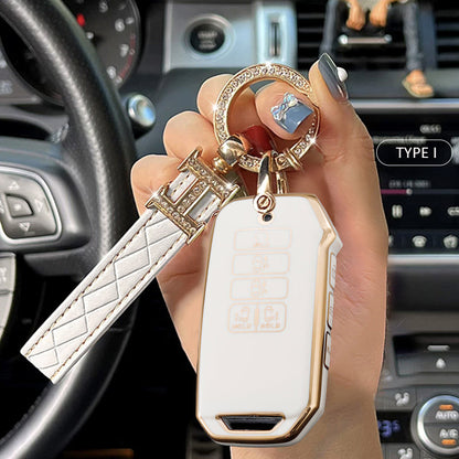KIA Car Key Case Rhinestones Keychain