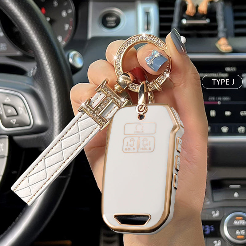 KIA Car Key Case Rhinestones Keychain